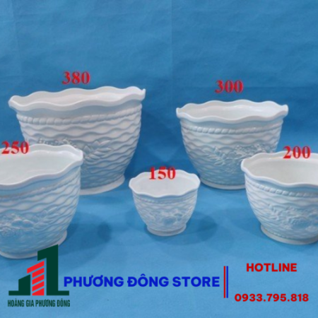 Chậu trồng cây lưới hoa hồng